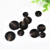 Imitation horn resin coffee four-button high-end suit four-button casual suit men's windbreaker button Specification image